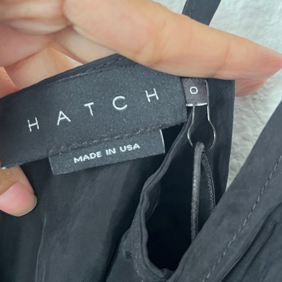 Hatch The Georgie Maternity Jumpsuit in Black 100% Cupro Size 0 NWT - Picture 4 of 6